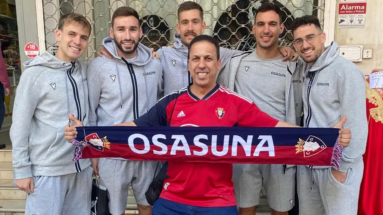 Said, el socio de Osasuna que viaja a Ceuta para ver el partido de Copa del Rey. Cedida.