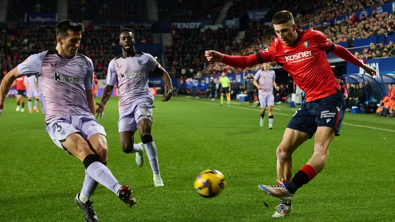 Partido CA Osasuna - Athletic Club disputado en el estadio de El Sadar en Pamplona. IÑIGO ALZUGARAY