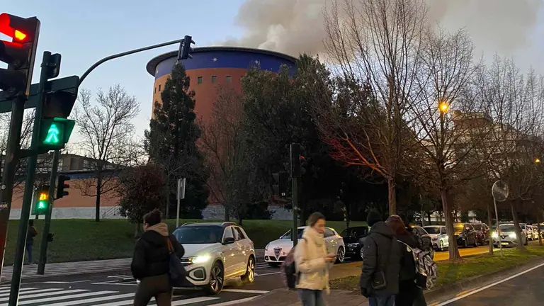Incendio en el Planetario de Pamplona. CEDIDA