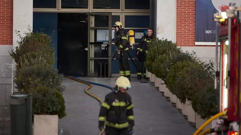 Incendio en el Planetario de Pamplona. PABLO LASAOSA