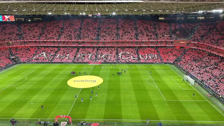 El estadio San Mamés donde se disputa el encuentro de Copa del Rey entre Athletic Club y Osasuna. CEDIDA
