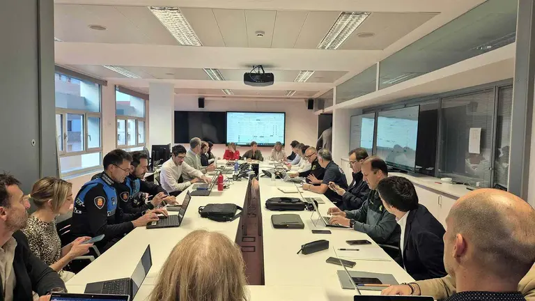 Imagen del Gabinete de Crisis celebrado en la mañana de este martes tras el apagón eléctrico generalizado de este lunes. GOBIERNO DE NAVARRA