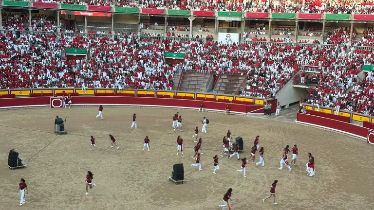 Momentos previos al segundo encierro de San Fermín el día 8 de julio de 2025 con toros de Cebada Gago. NAVARRA.COM