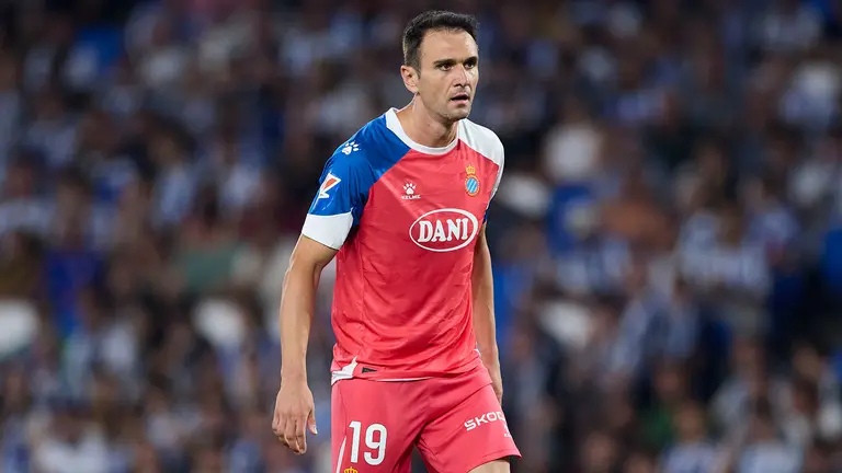Kike Garcia con la camiseta del RCD Espanyol. Ricardo Larreina / AFP7 / Europa Press.