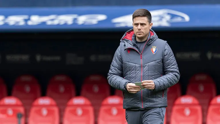 El italiano Alessio Lisci en el estadio de El Sadar. CA Osasuna.