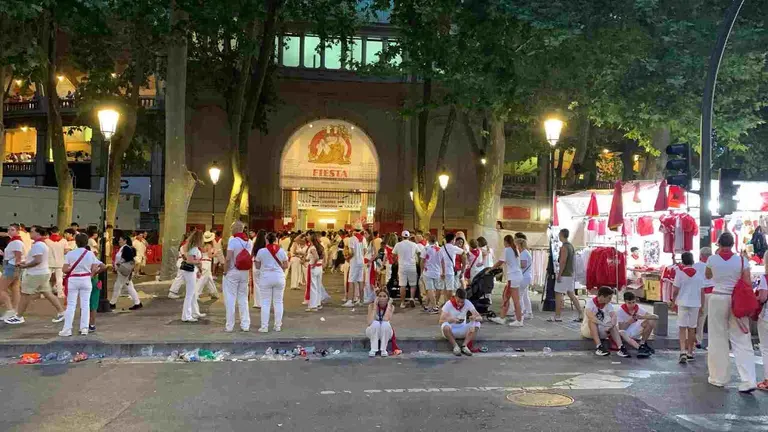 Acceso principal a la plaza de toros de Pamplona. PATXI CERVANTES
