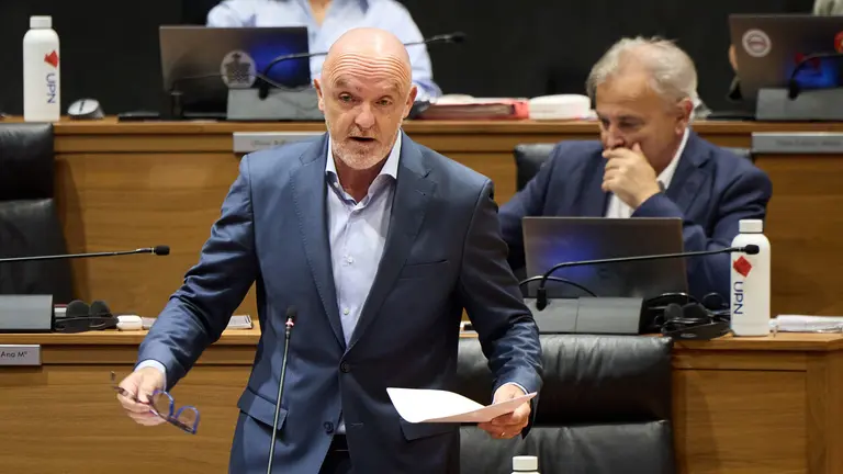 El portavoz de UPN en el Parlamento de Navarra, Javier Esparza. NAVARRA.COM