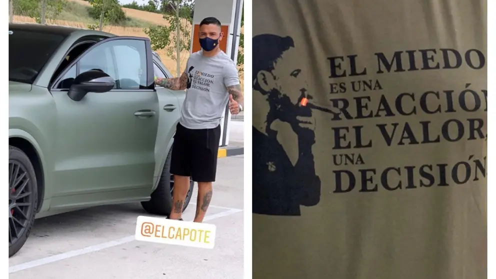 El Chimy Ávila incendia las redes vistiendo una camiseta de Santiago Abascal