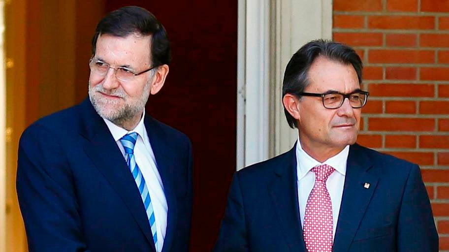 Reunión entre Mariano Rajoy y Artur Mas.