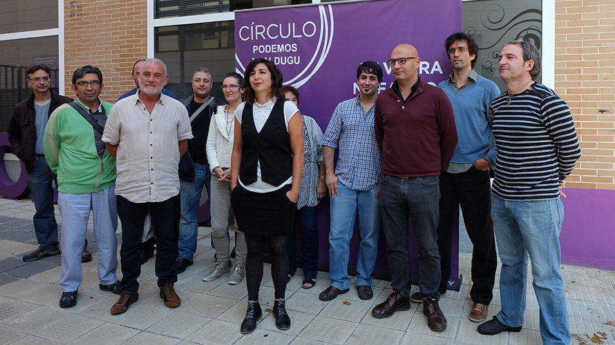 Representantes de Podemos en Navarra.