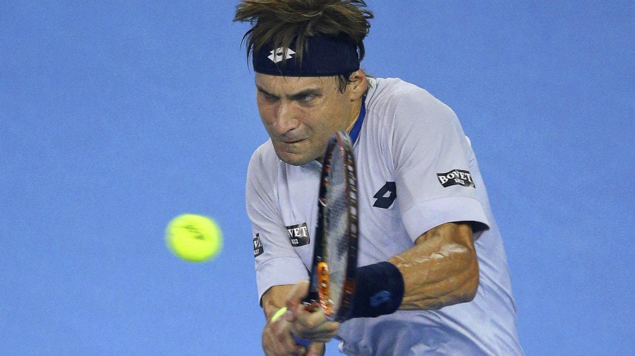 El tenista español David Ferrer, en acción. EFE.