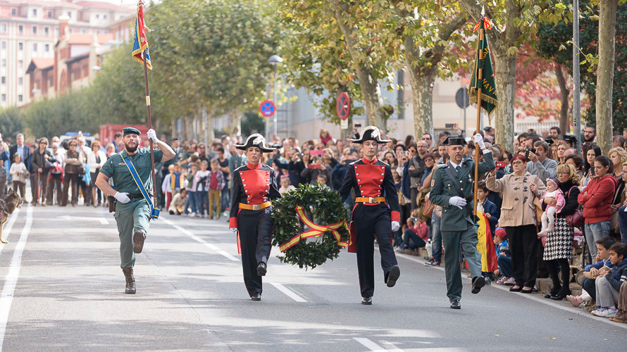 Dia del Pilar, 12 de octubre, Patrona de la Guardia Civil en Pamplona. PABLO LASAOSA