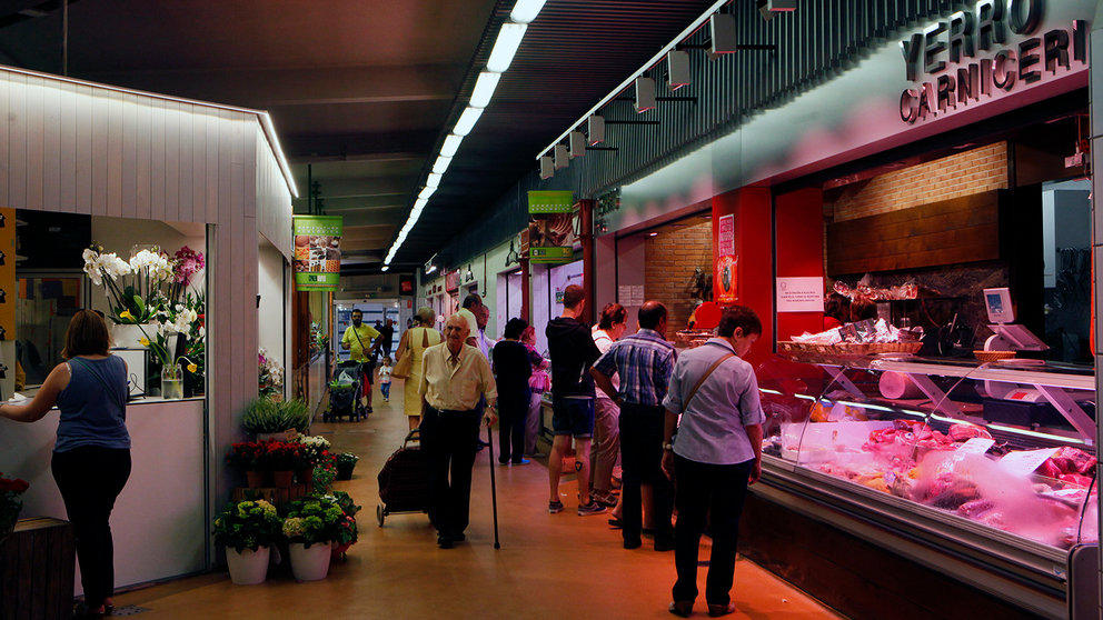 Mercado del segundo Ensanche de Pamplona. ARCHIVO