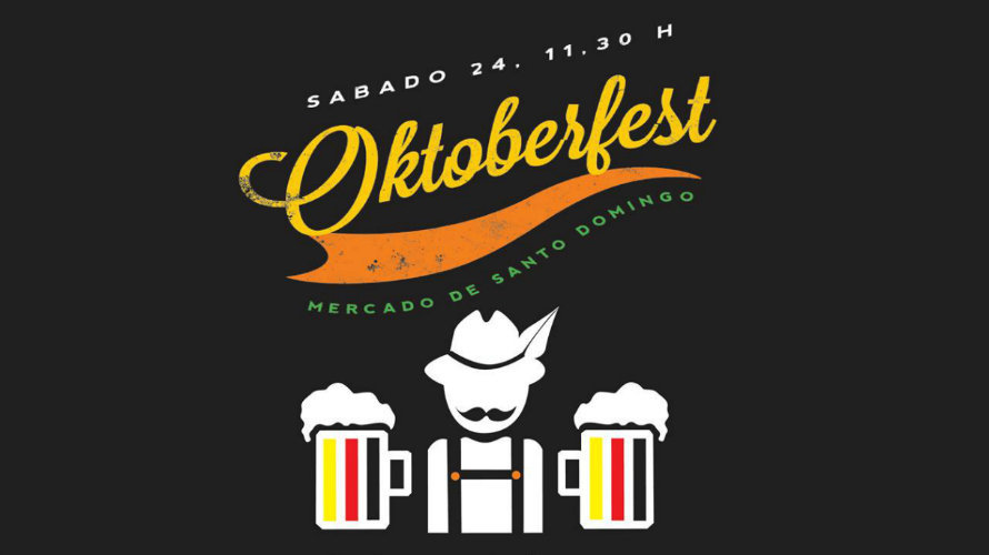 Cartel del Oktoberfest del Mercado de Santo Domingo.