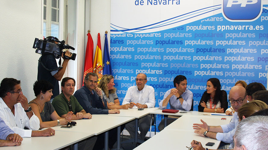 Reunión gestora del PP en Navarra.