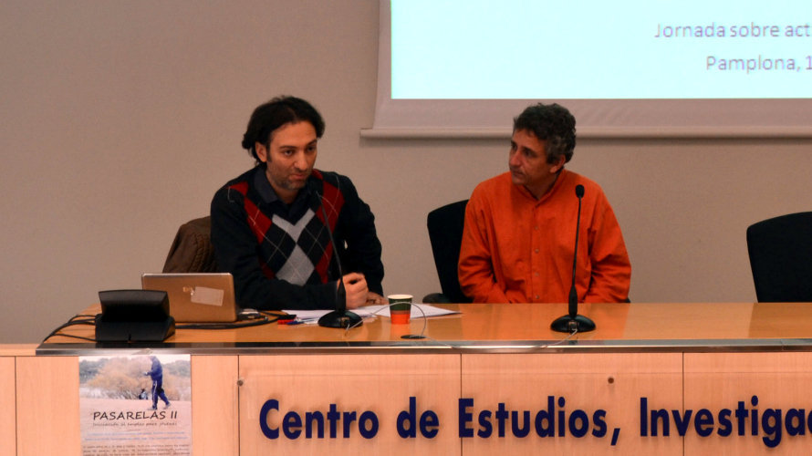 El sociologo Alessandro Gentile en la jornada sobre emancipación y activación juvenil.