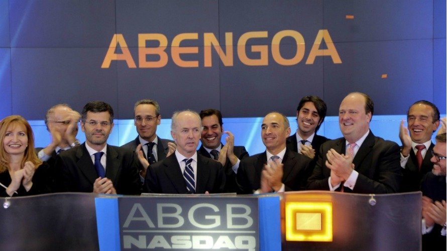 Felipe Benjumea en el típico acto del debut de Abengoa en Wall Street. EFE.