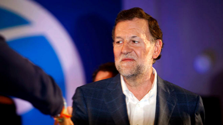 Mariano Rajoy, minutos después de la agresión. EFE