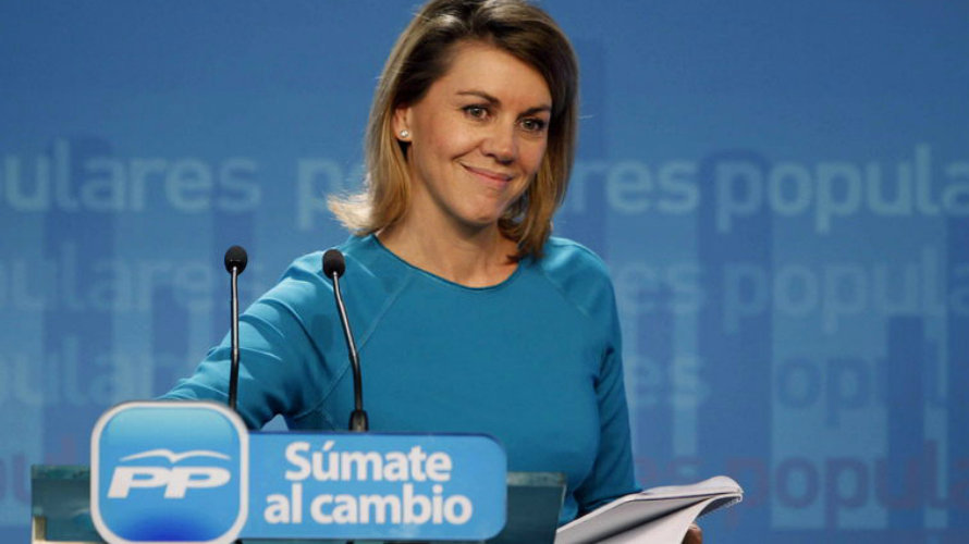 María Dolores de Cospedal, secretaria general del Partido Popular. EFE