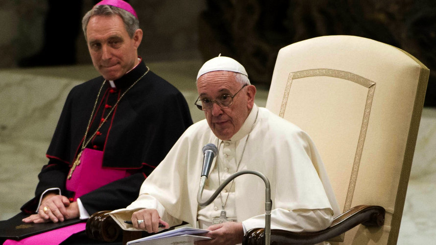 El Papa Francisco durante una comparecencia en El Vaticano.