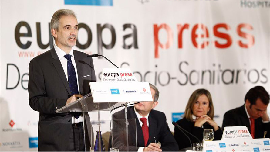 Aquilino Alonso en el Desayuno Socio-Sanitario de Europa Press en Madrid. EP