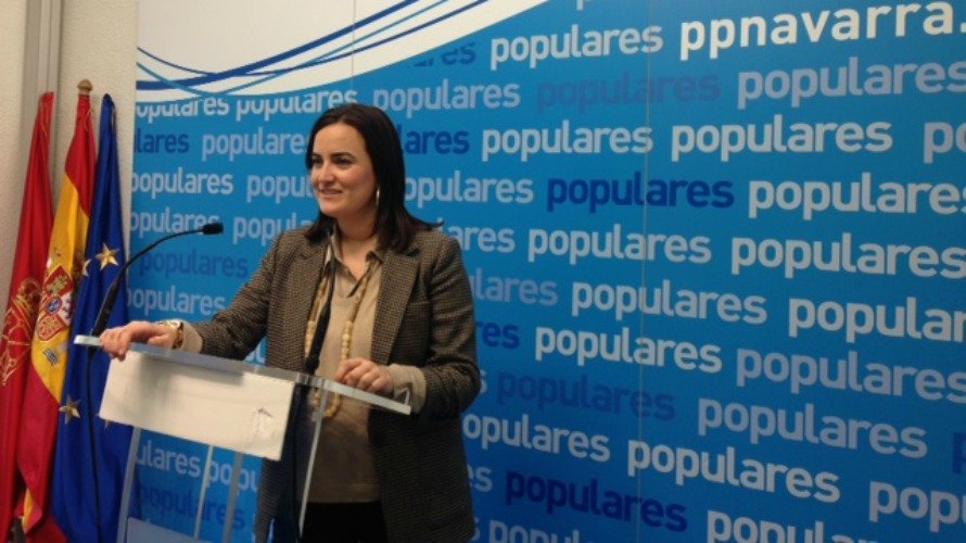 La senadora y portavoz del PPN, Cristina Sanz.