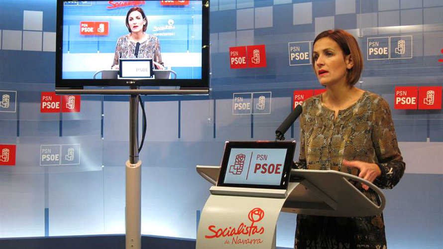 La secretaria general del PSN, María Chivite. EP