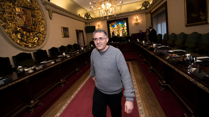 Alberto Labarga, nuevo concejal de Aranzadi en el Ayuntamiento de Pamplona. PABLO LASAOSA 2