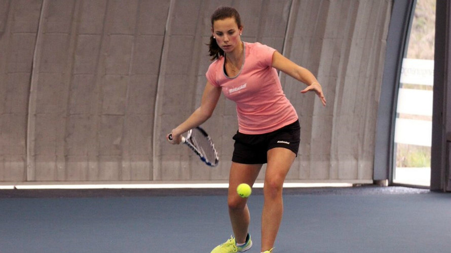 Marta Sexmilo en un entrenamiento. Foto 948 Sports.
