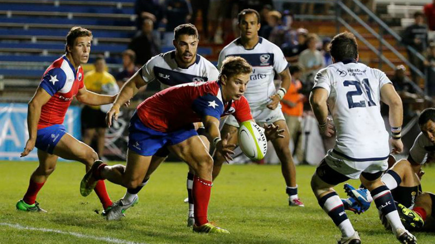 Torneo Americas de rugby entre Chile y EEUU. Efe