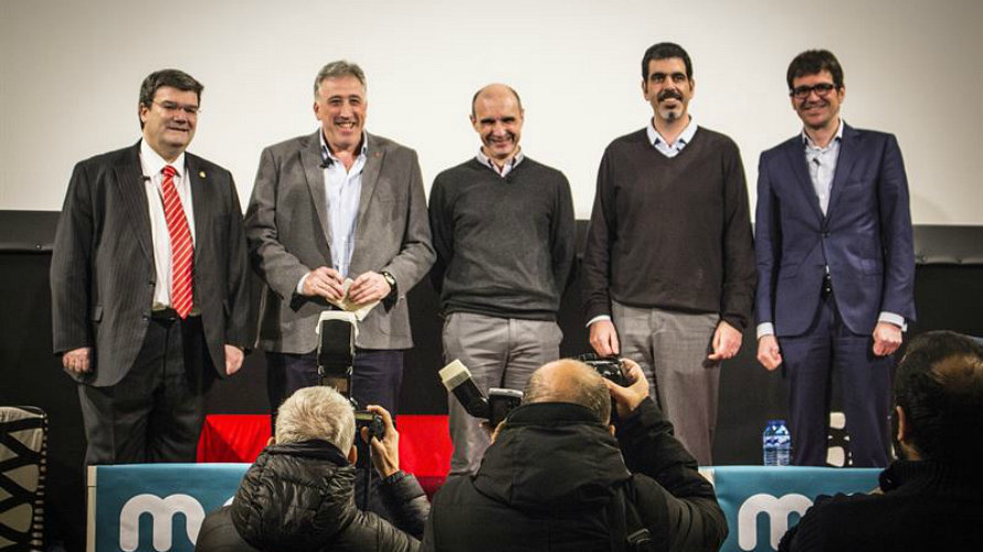 Los alcaldes de Bilbao, Vitoria, San Sebastián, Pamplona y Maule.
