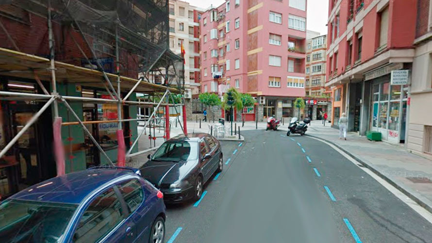 Calle de Santander en la que tuvo lugar la agresión.