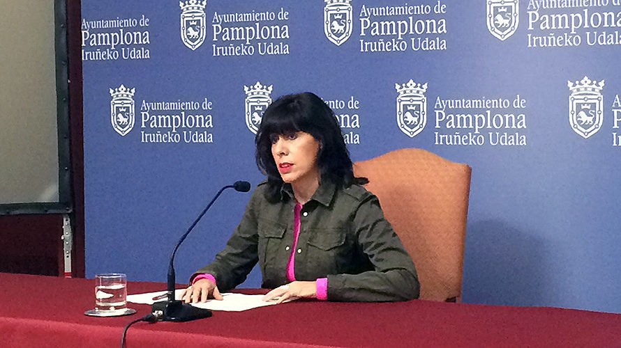 Maite Esporrín, portavoz del PSN el el Ayuntamiento de Pamplona