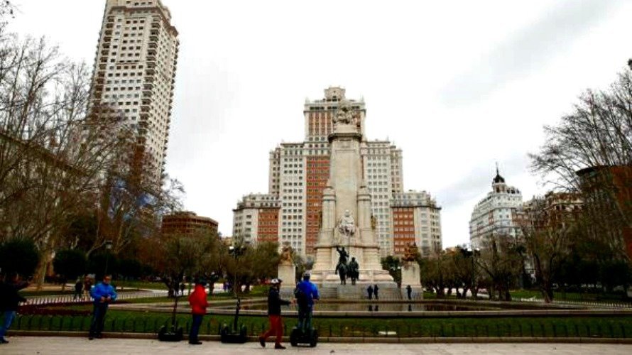 Vistas de la Plaza de España, en Madrid. EFE