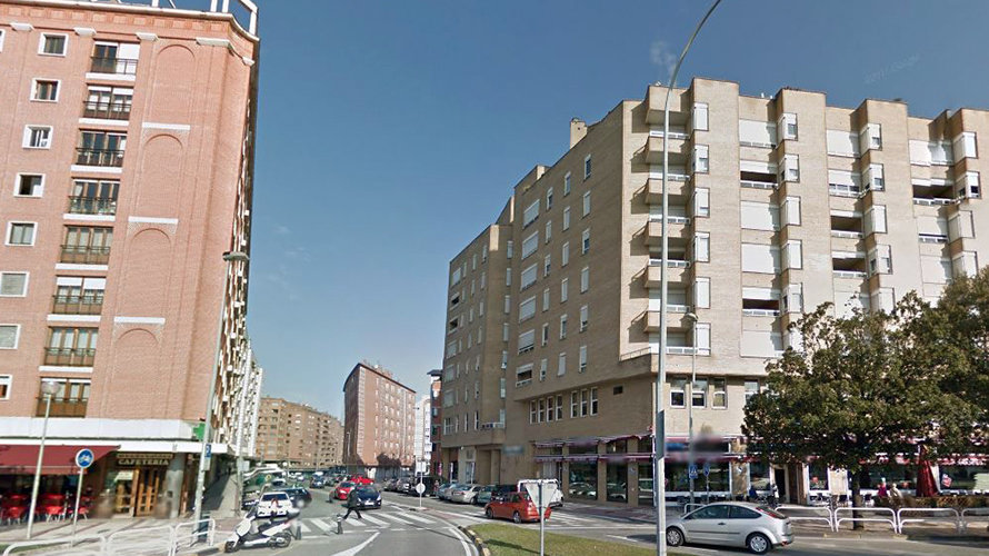 Una vista del barrio de Mendebaldea de Pamplona, donde estará ubicada una de las viviendas de los pisos tutelados.