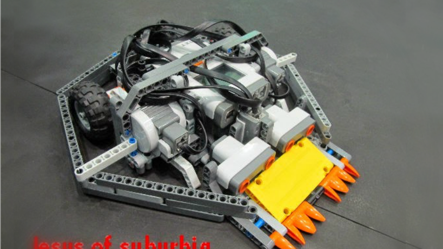 Un robot participante en una edición anterior.
