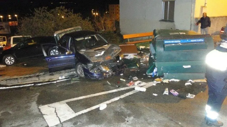 Imagen del siniestro, ocurrido esta madrugada de lunes en la calle Concepción Benítez.