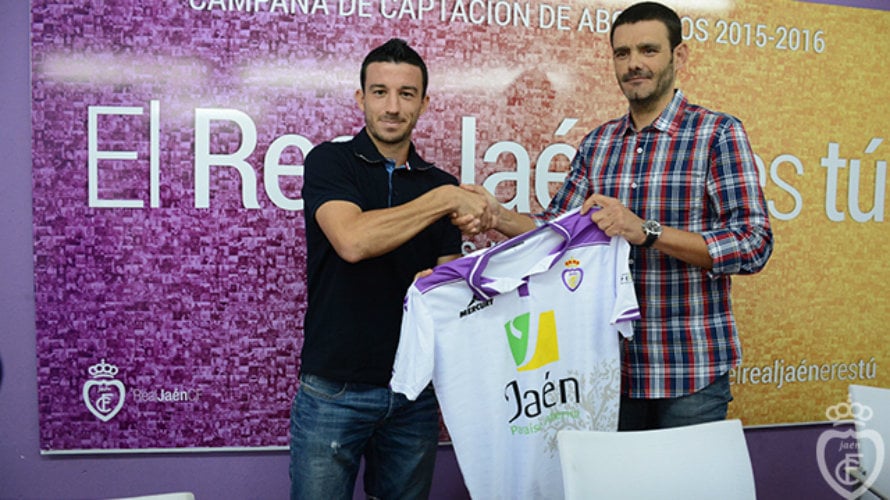 Hugo Díaz fue presentado esta temporada en Jaén. Web Jaén