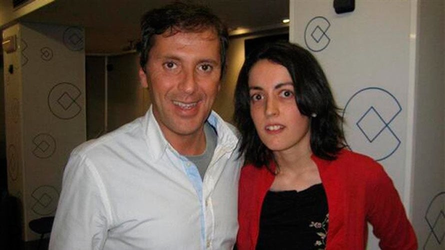 Paco González junto a Lorena Gallego. EP