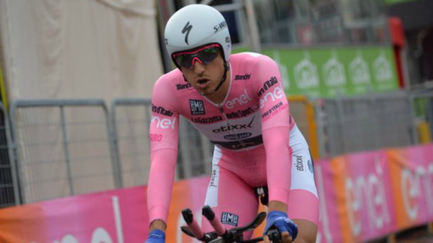 Brambilla sigue líder del Giro. Foto twitter Giro.