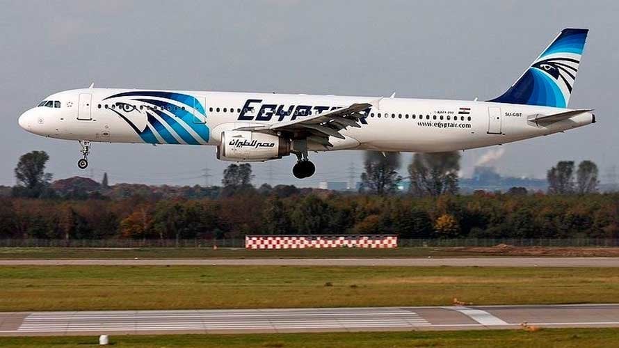 Un avión de la compañía Egypt Air.