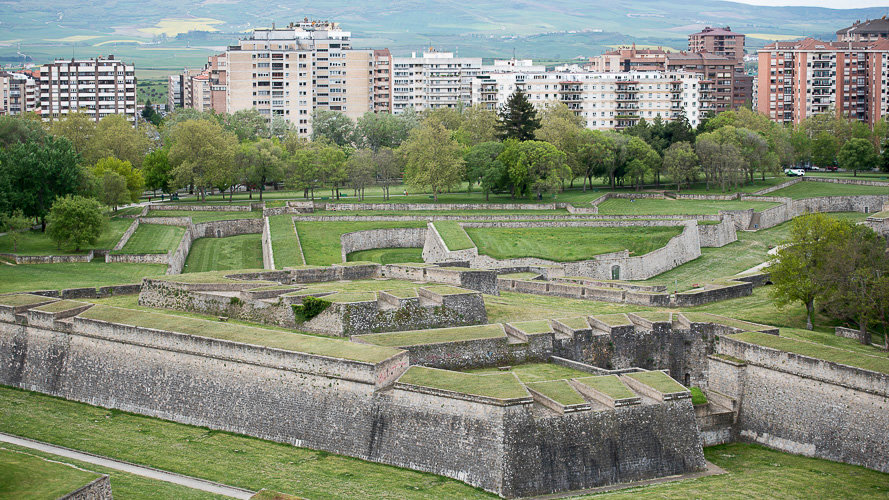 Vista de la Ciudadela de Pamplona. PABLO LASAOSA