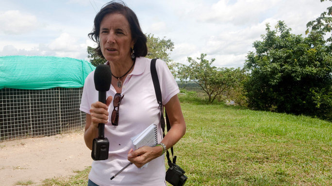 Undated file picture of Spanish journalist Salud Hernandez, columnist for the Colombian newspaper El Tiempo and correspondent for the Spanish newspaper El Mundo, who went missing in El Tarra, Colombia on May 21, 2016. The Colombian armed forces began to search on May 22, 2016 for Spanish journalist Salud Hernandez after her alleged disappearance while on assignment in the municipality of El Tarra, Norte de Santander department, in the Catatumbo area, where guerrilla groups and criminal gangs are active.  / AFP PHOTO / AFP or licensors / Alejandra Vega HO / RESTRICTED TO EDITORIAL USE - MANDATORY CREDIT "AFP PHOTO /EL TIEMPO / ALEJANDRA VEGA" - NO MARKETING - NO ADVERTISING CAMPAIGNS - DISTRIBUTED AS A SERVICE TO CLIENTS