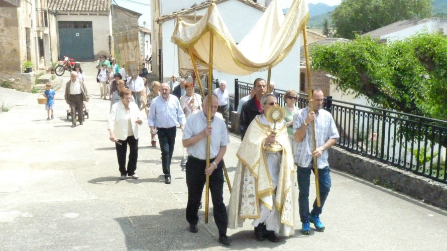 Procesión del Corpus en Murieta.