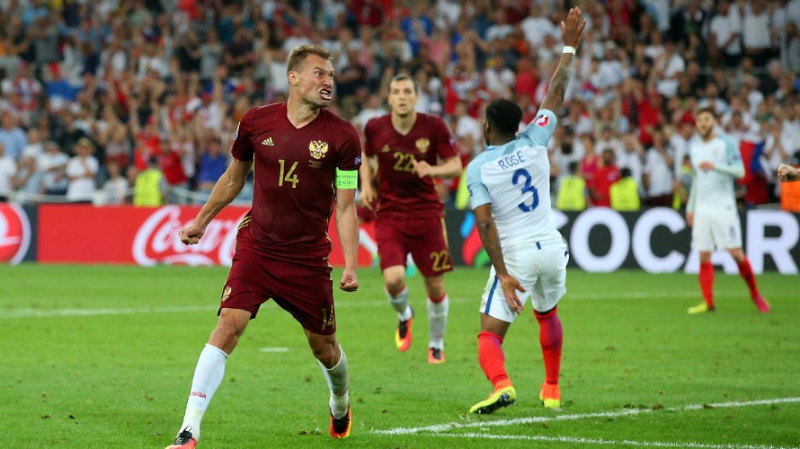 Rusia empata con Inglaterra en el minuto 93. Foto Uefa.com