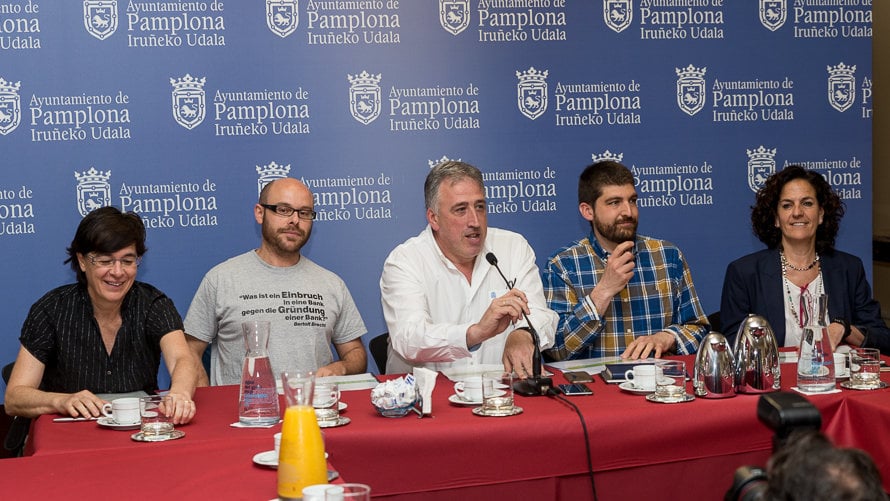 Balance del cuatripartito del Ayuntamiento de Pamplona. Primer año. Bildu, Geroa Bai, Aranzadi e I-E. Asirón. IÑIGO ALZUGARAY (115)