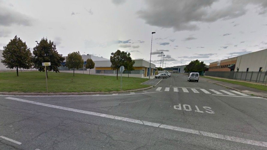 Una imagen de una zona del polígono industrial de Villatuerta, en el que se encuentra la empresa donde tuvo lugar el accidente. 