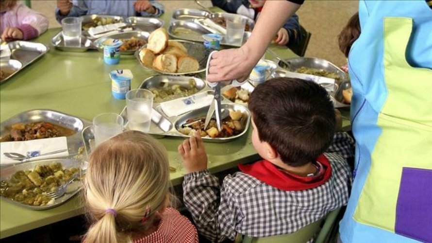 Comedor de una escuela infantil en Pamplona. EFE