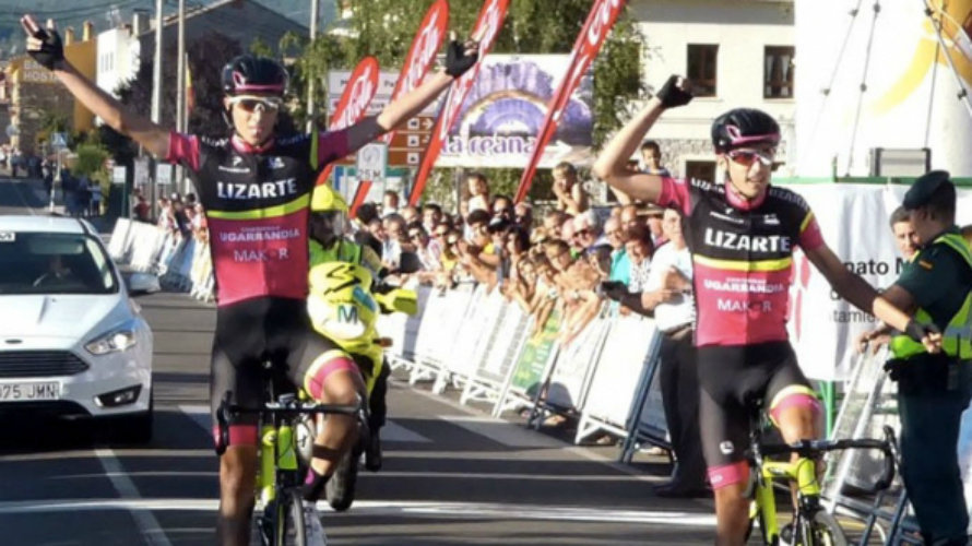 Final de etapa en la Vuelta a Palencia. Web Lizarte.