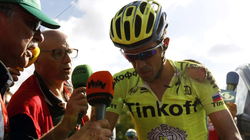 El ciclista español del equipo Tinkoff Alberto Contador. Efe